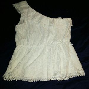 Half sleeve off white shirt